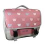 Voir la diapositive 2 : Bagtrotter Cartable Scolaire Primaire 38cm Lili Lou gris et rose  2 Compartiments - Bagtrotter