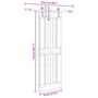 Voir la diapositive 6 : VIDAXL Porte coulissante et kit de quincaillerie 70x210 cm pin massif