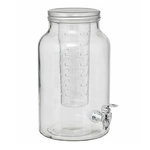 SECRET DE GOURMET Distributeur de Boisson en Verre  Fuzy  6L Transparent