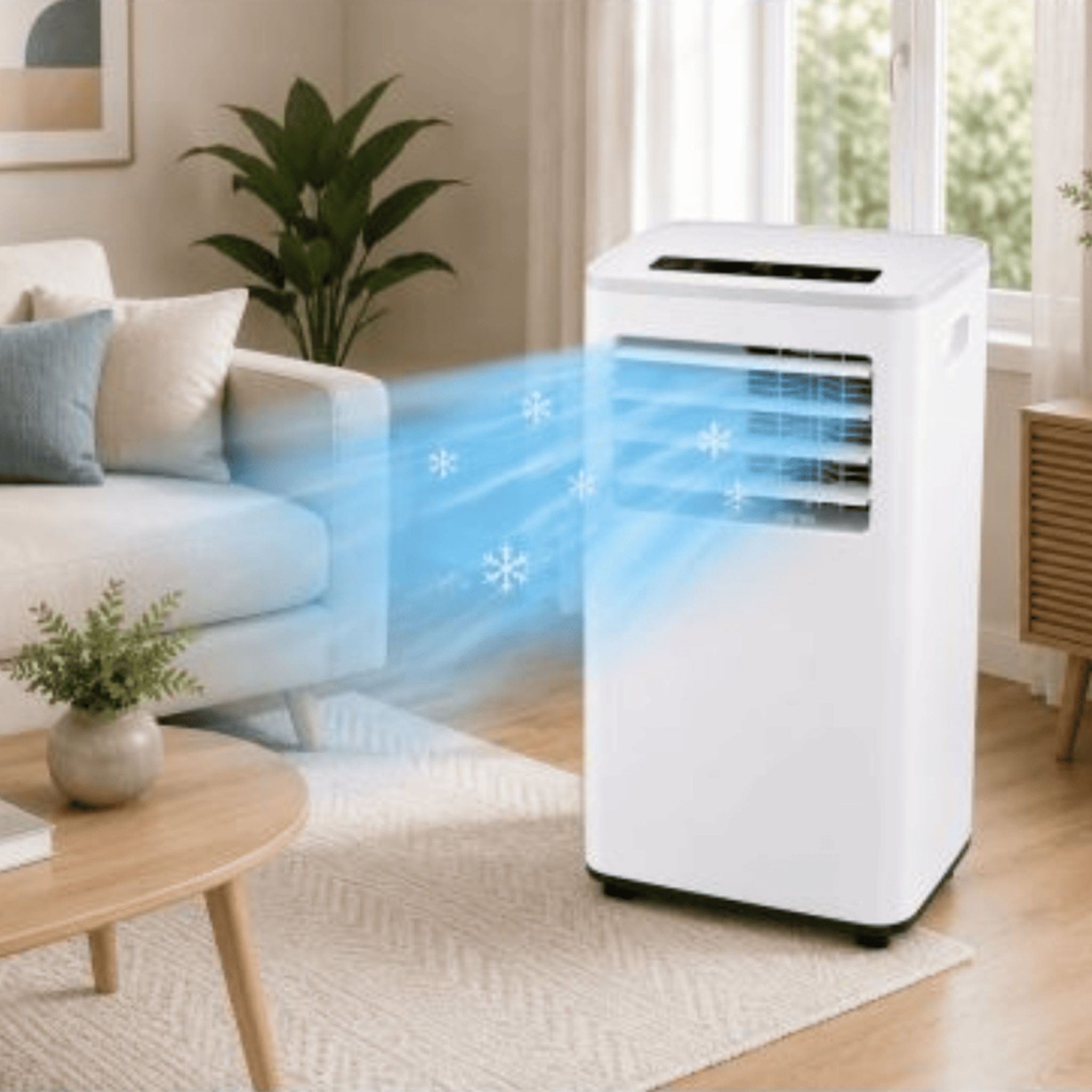 Voir la diapositive 2 : Climatiseur mobile multifonction 3-en-1 | 9 000 btu | avec déshumidification
