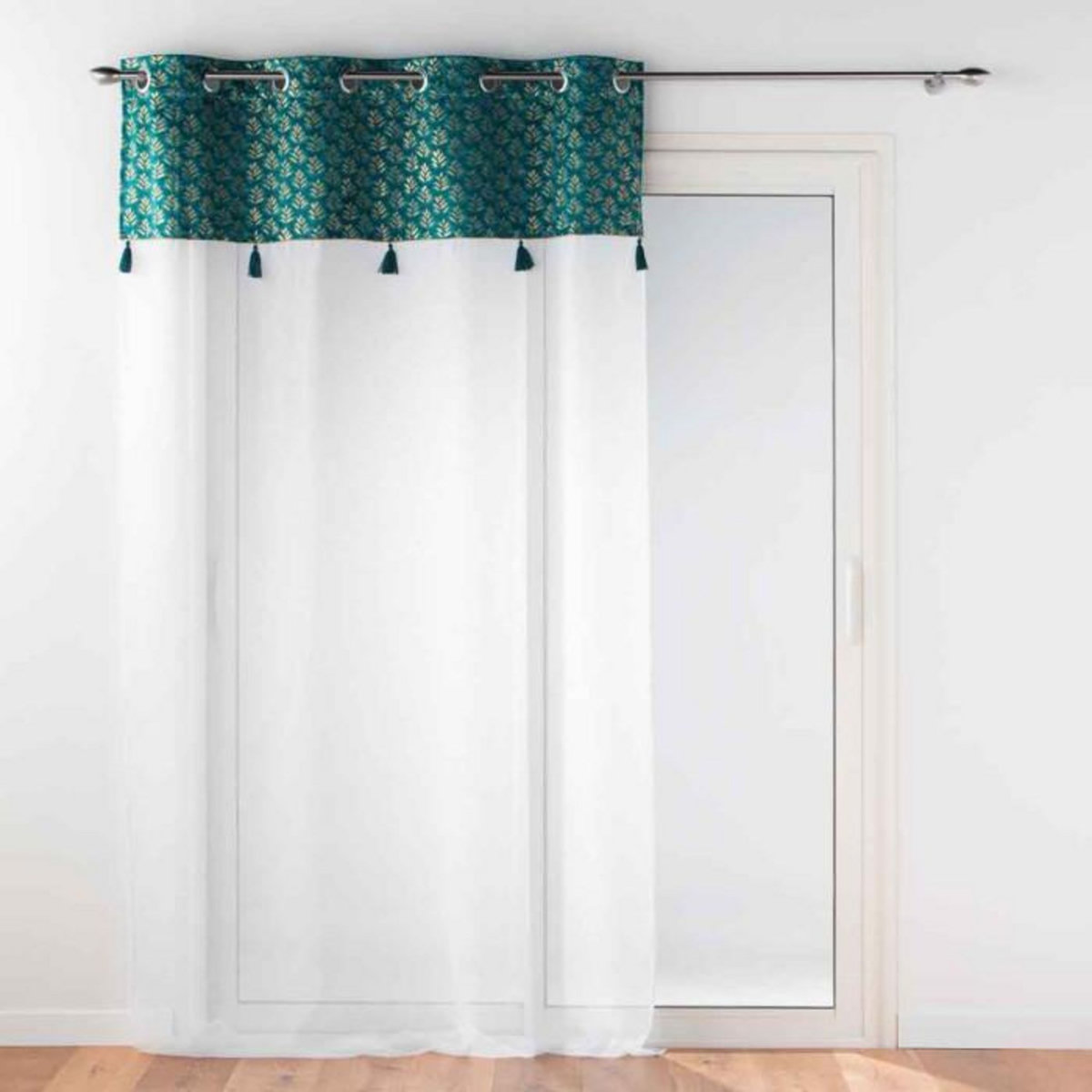 Paris Prix Rideau Voilage à Œillets  Evie  140x280cm Bleu