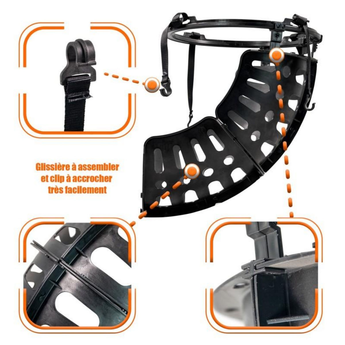BUMBER Retour de Ballon de Basket-Ball - Système de Renvoi du Ballon de Basket