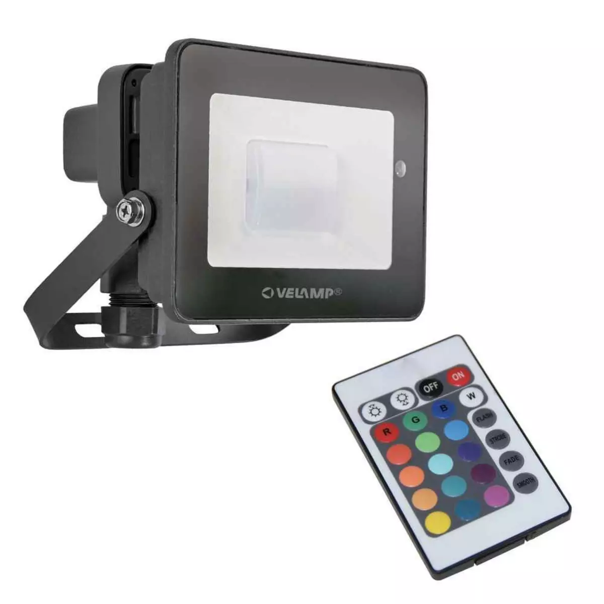 VELAMP PADLIGHT-RGB : projecteur LED SMD 20W RGB avec télécommande