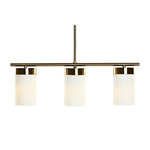 MARKET24 Suspension DKD Home Decor Blanc Doré Métal Verre 60 x 15 x 25 cm