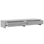Voir la diapositive 5 : VIDAXL Support de moniteur avec tiroirs sonoma gris bois d ingénierie