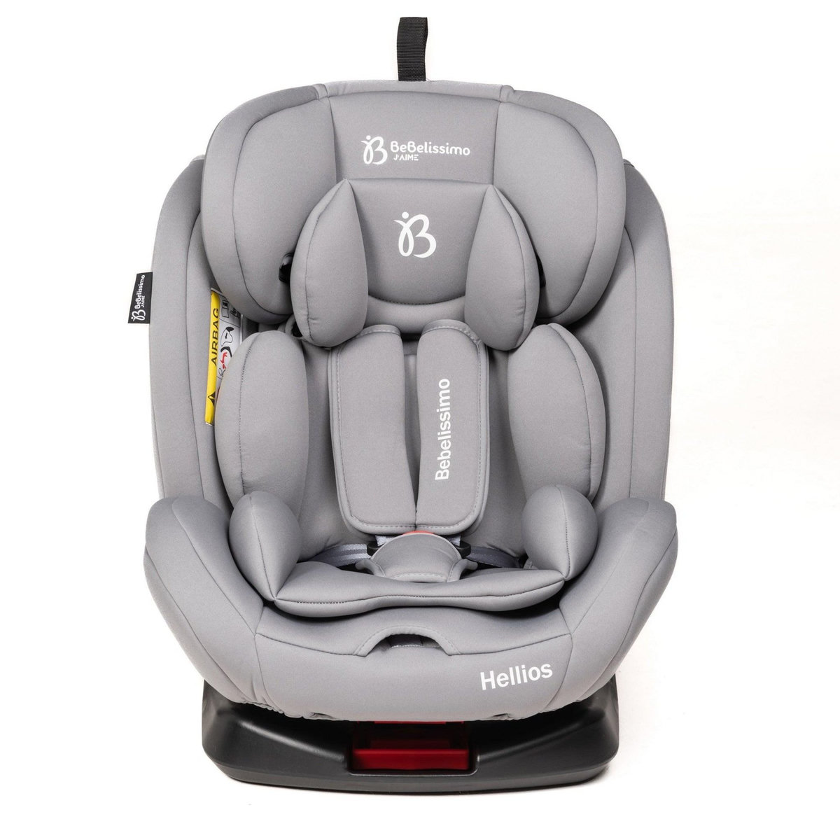 BEBELISSIMO BEBELISSIMO - Siège auto Isofix - pivotant 360 ° - groupe 0+/1/2/3 - (0-36kg)- Hellios - gray /gray