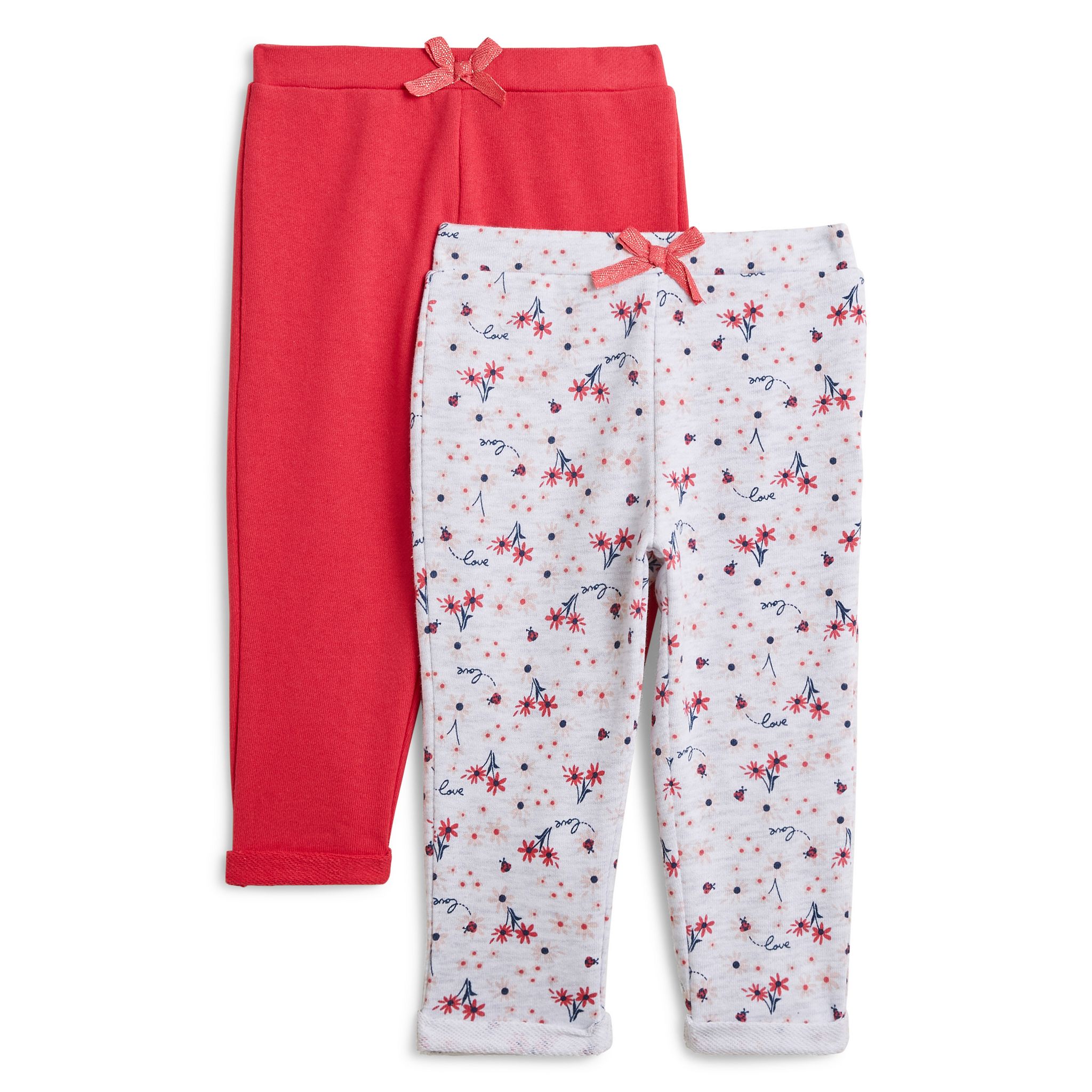 Lot De 2 Pantalons Polaire Chaud Pour Enfants,Leggings 2 Pièces