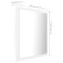 Voir la diapositive 6 : VIDAXL Miroir a LED de salle de bain Blanc 40x8,5x37 cm Acrylique