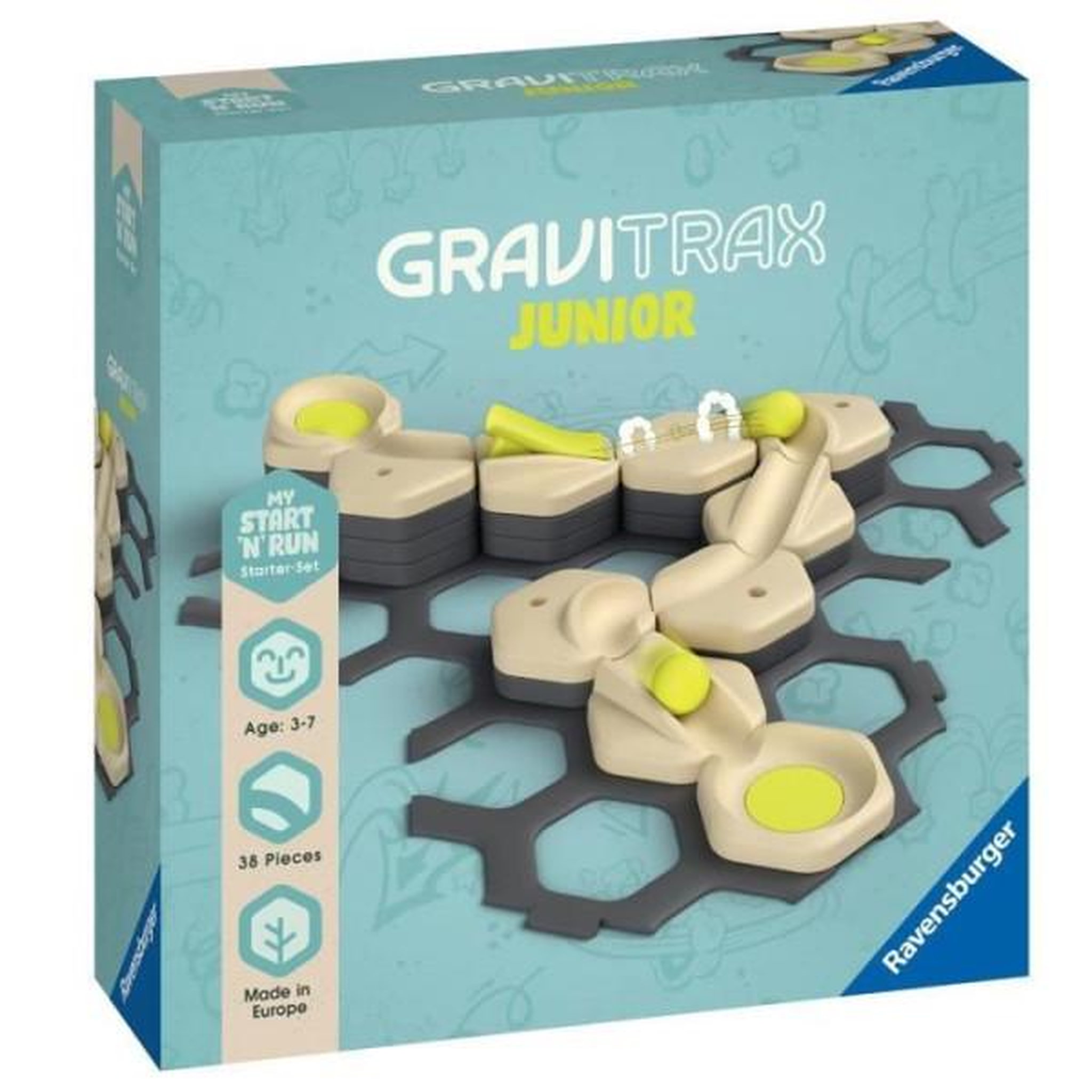 RAVENSBURGER Gravitrax junior set d'extension start and run - circuits de billes - des 3 ans - 27531 - ravensburger