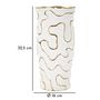 Voir la diapositive 6 : Paris Prix Vase Design en Céramique  Adore  32cm Blanc