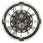 ATMOSPHERA Horloge Murale Mécanique  Kent  80cm Noir
