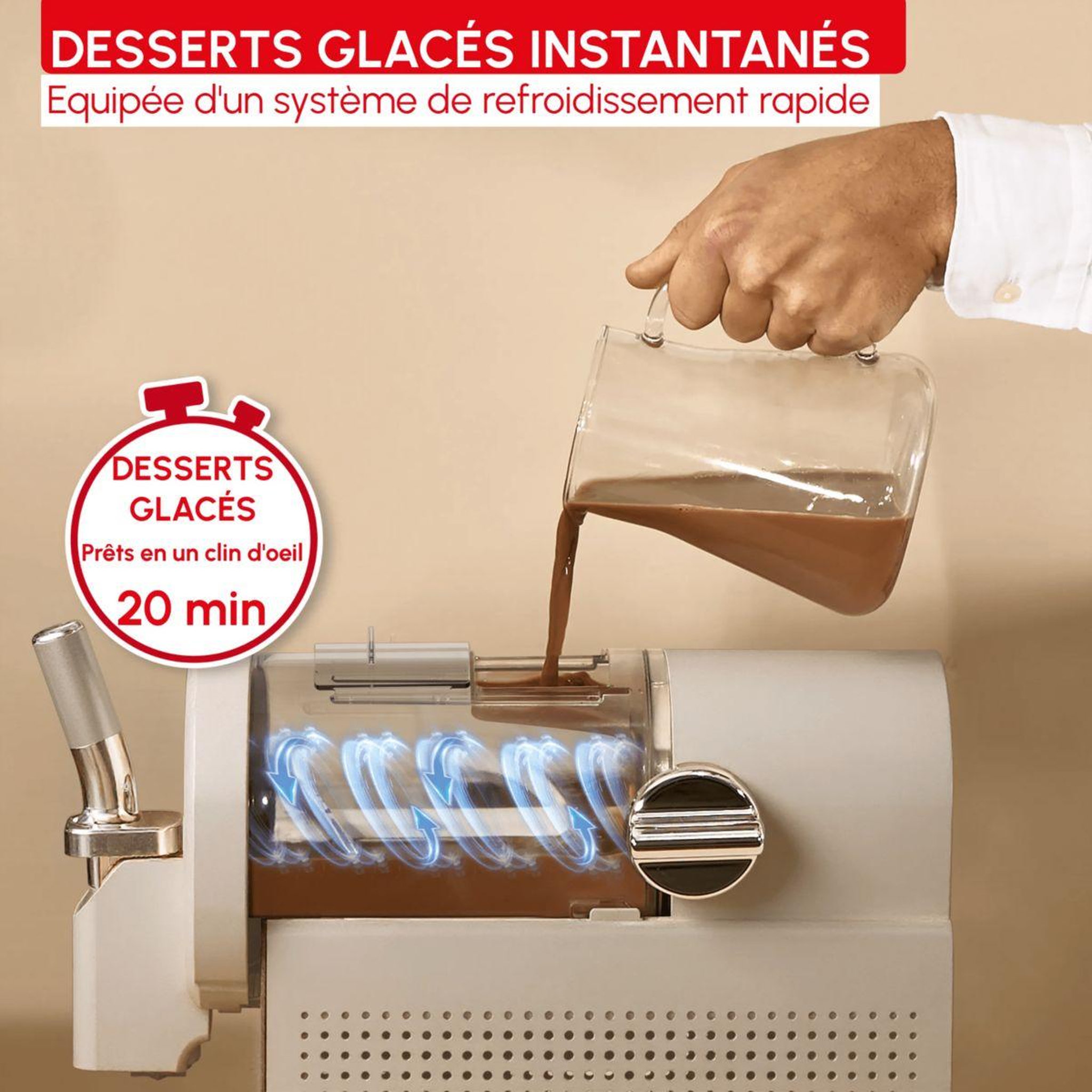 Voir la diapositive 3 : MOULINEX Sorbetière freezi machine à glaces mj803af0