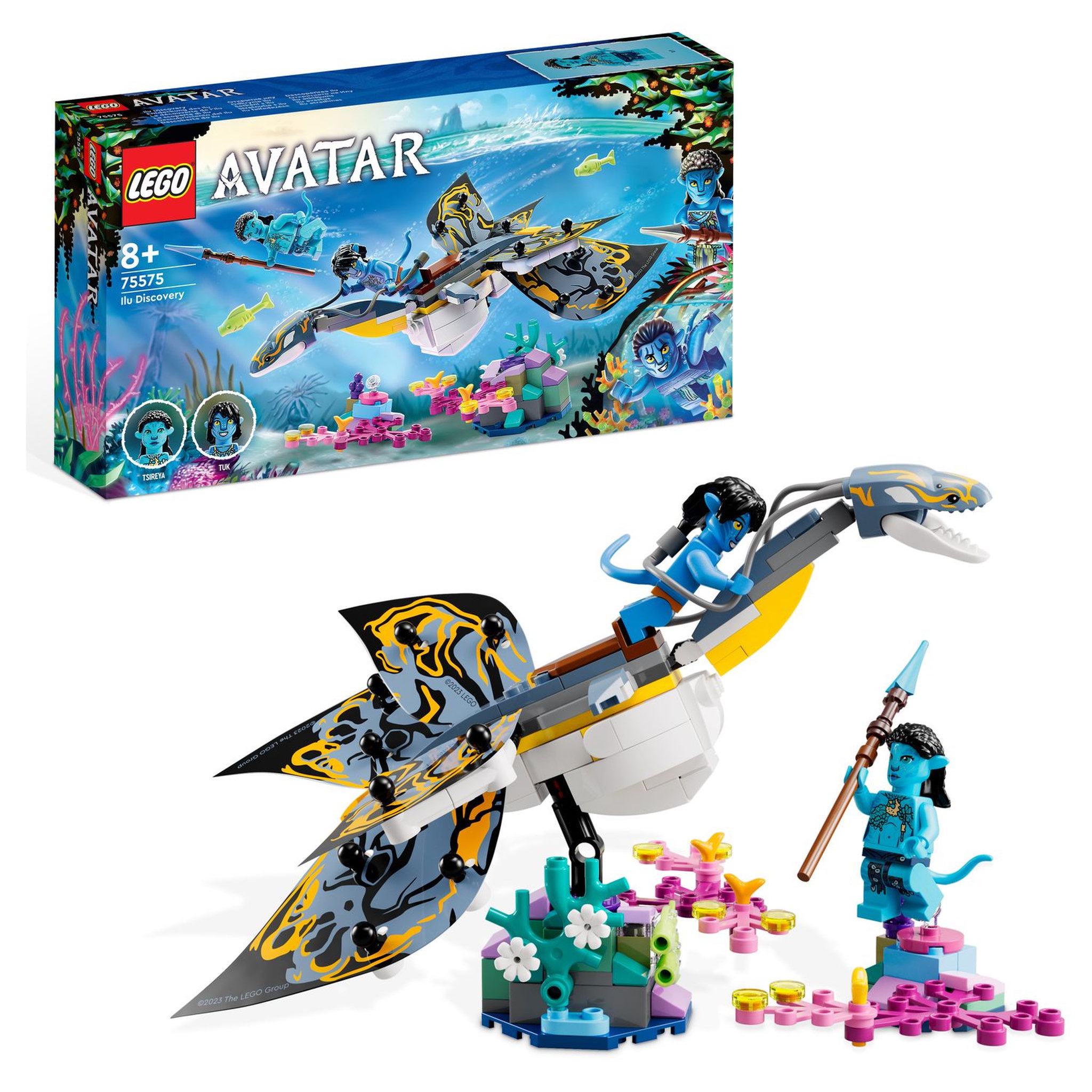 Voir la diapositive 2 : LEGO Avartar 75575 La découverte du l'Ilu, Jouet de Construction, La Voie de l'Eau, Figurine de Créature Sous-Marine