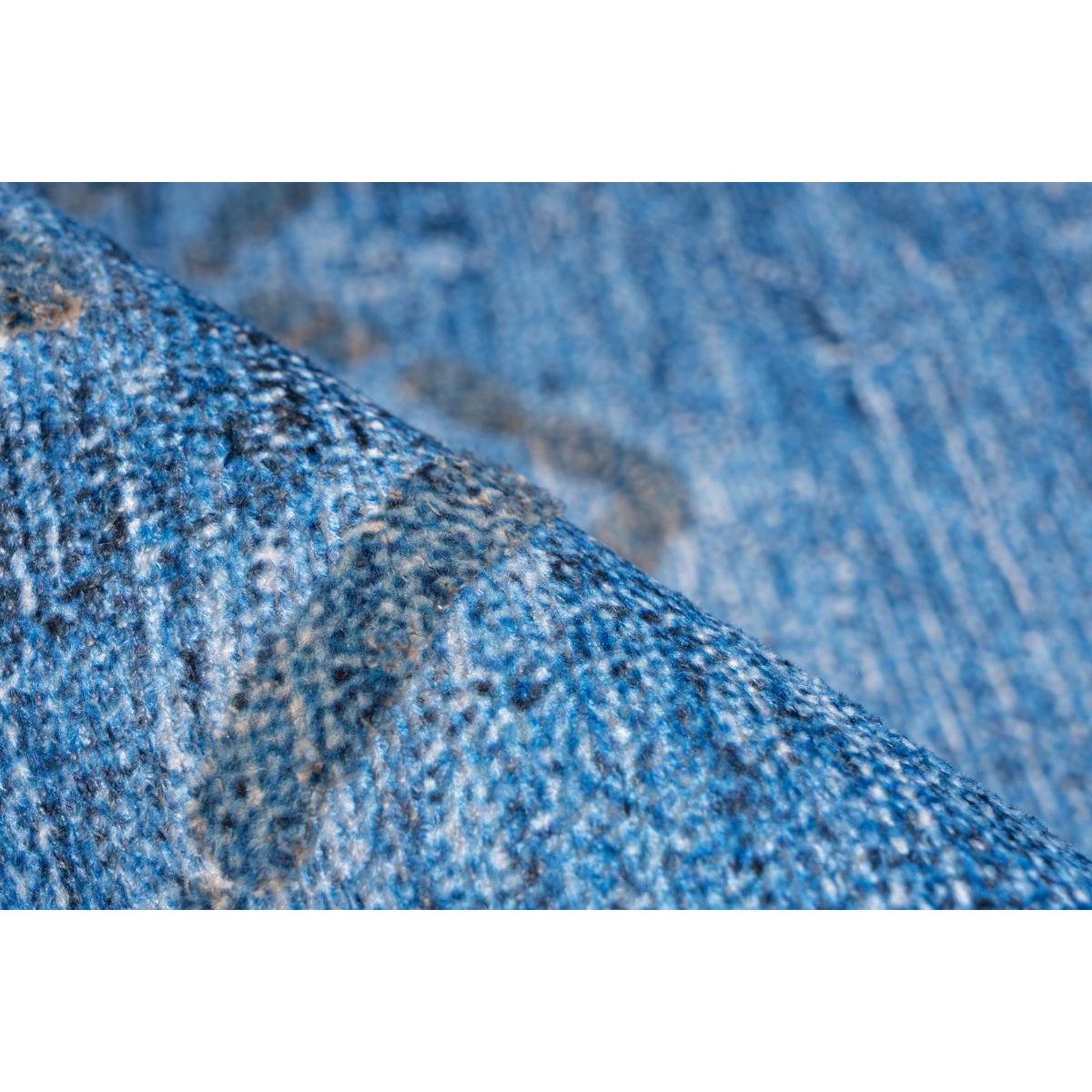 Voir la diapositive 3 : Paris Prix Tapis Tissé à Poils Courts  Antique  Bleu