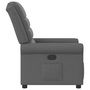Voir la diapositive 4 : VIDAXL Fauteuil inclinable Gris fonce Tissu