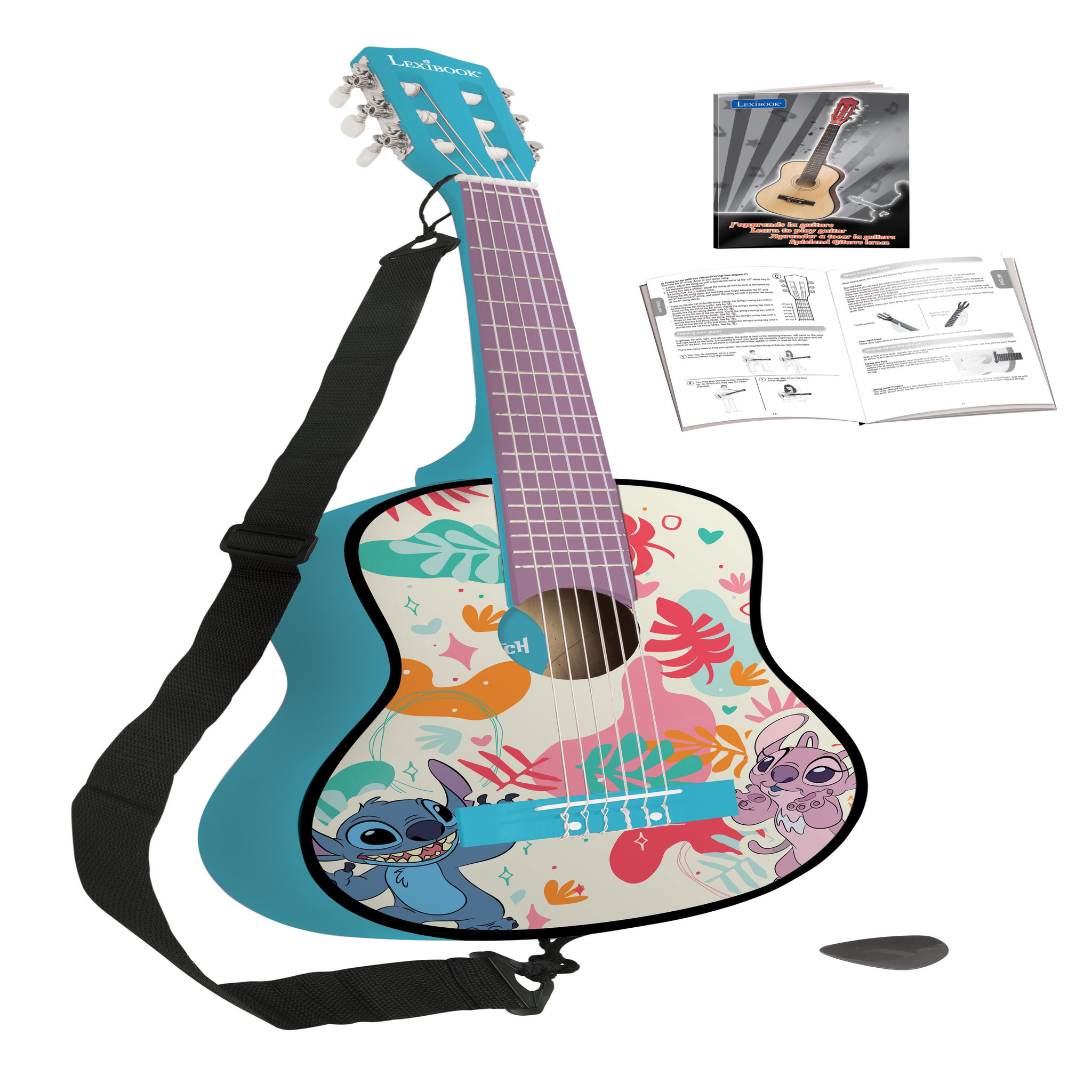 Voir la diapositive 4 : Lexibook Guitare Acoustique Stitch