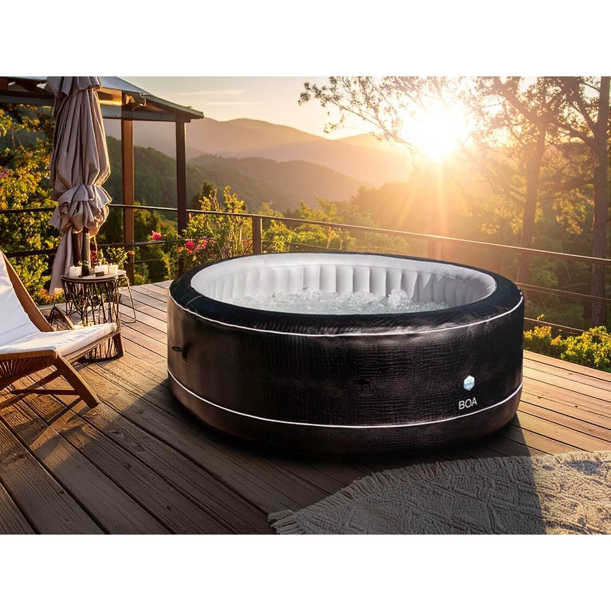 Netspa Spa gonflable Boa rond Bulles 5-6 places - Netspa