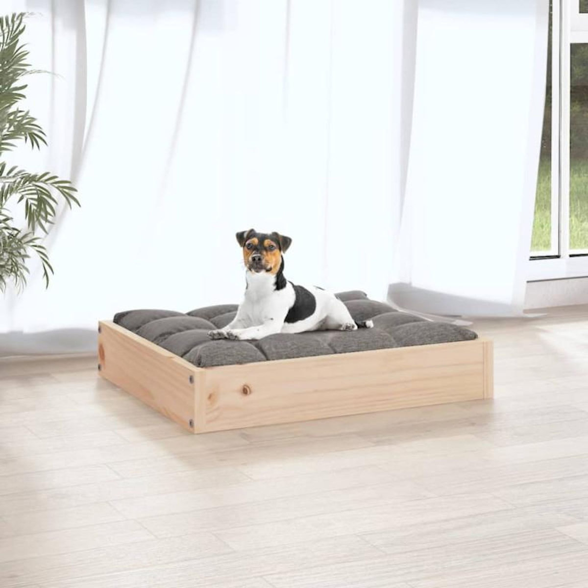 VIDAXL Lit pour chien 51,5x44x9 cm Bois de pin solide