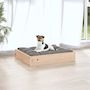 Voir la diapositive 5 : VIDAXL Lit pour chien 51,5x44x9 cm Bois de pin solide