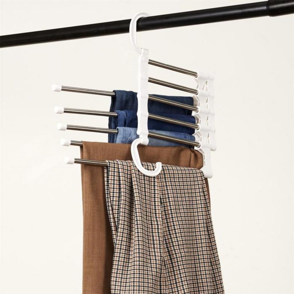 Paris Prix Cintre pour Pantalons  Multipostions  45cm Blanc