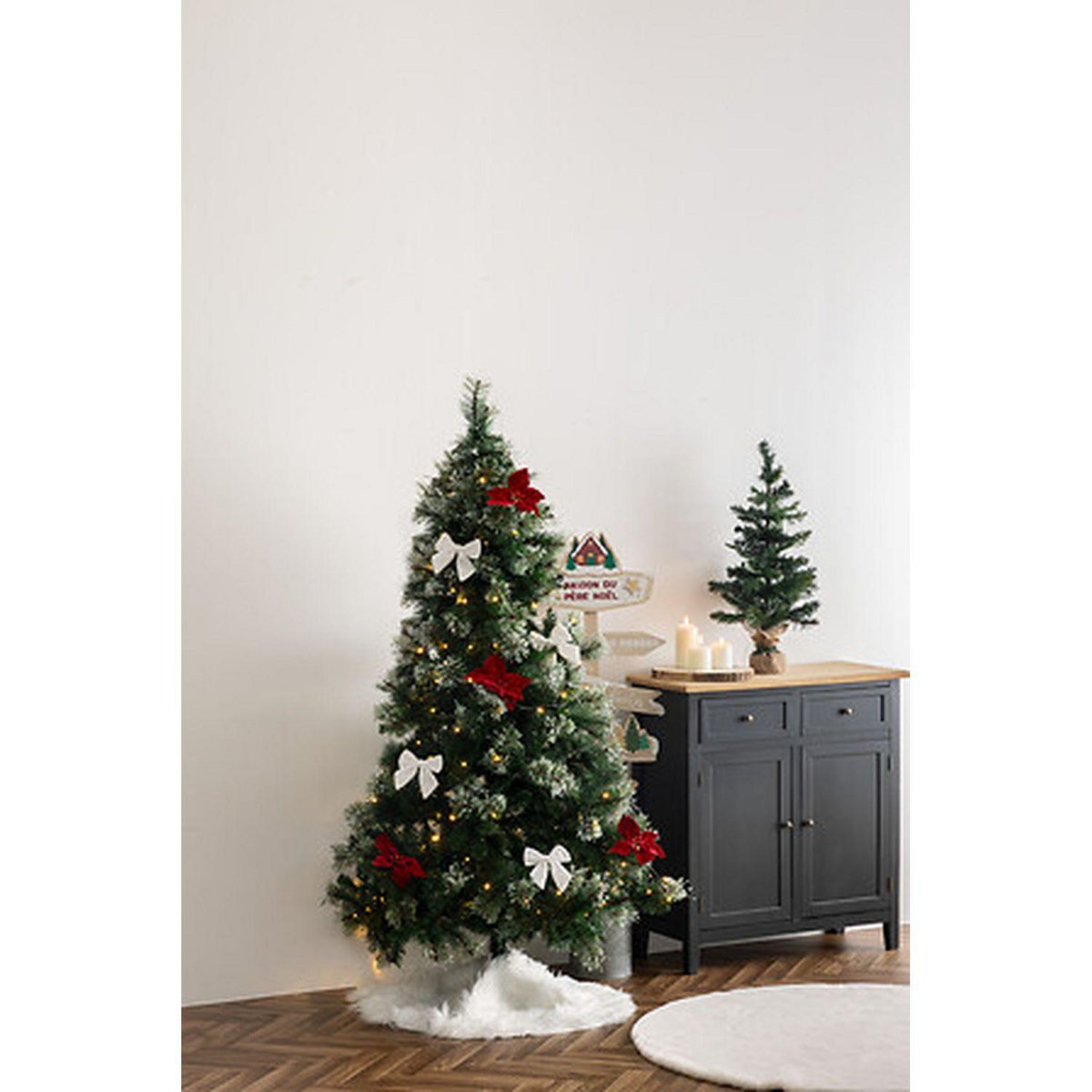 FEERIC LIGHT & CHRISTMAS Sapin de Noël artificiel givré GRACIOUS IMPERIAL - H. 180 cm - Vert