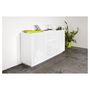 Voir la diapositive 3 : Buffet moderne 2 portes 3 tiroirs 160 cm LUCERA