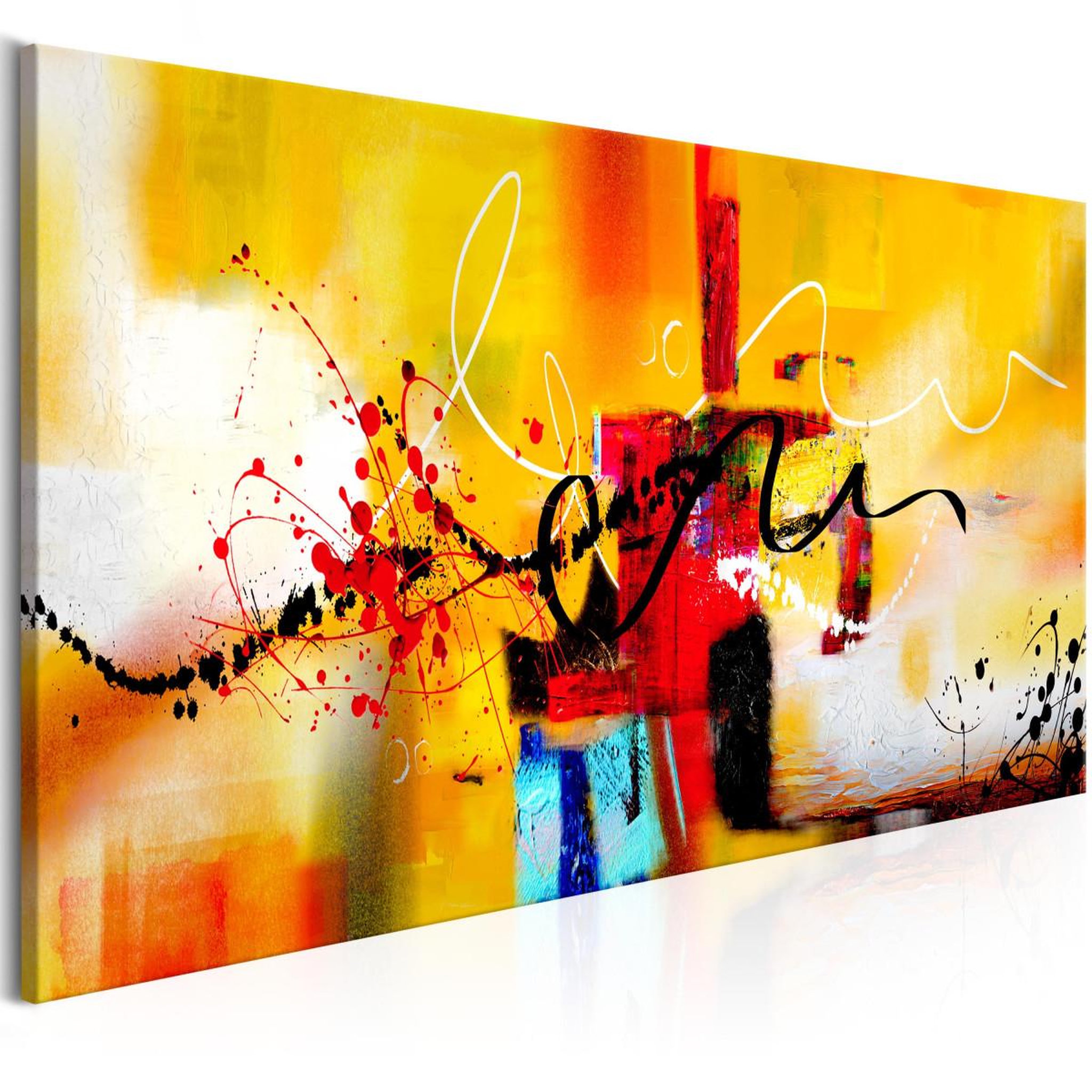 Paris Prix Tableau imprimé  crazy serpentines orange narrow. Coloris disponibles : Multicolore
