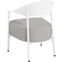 Voir la diapositive 4 : Habitat et Jardin Salon de jardin en métal et plastique  Céora  - 2 places - Blanc