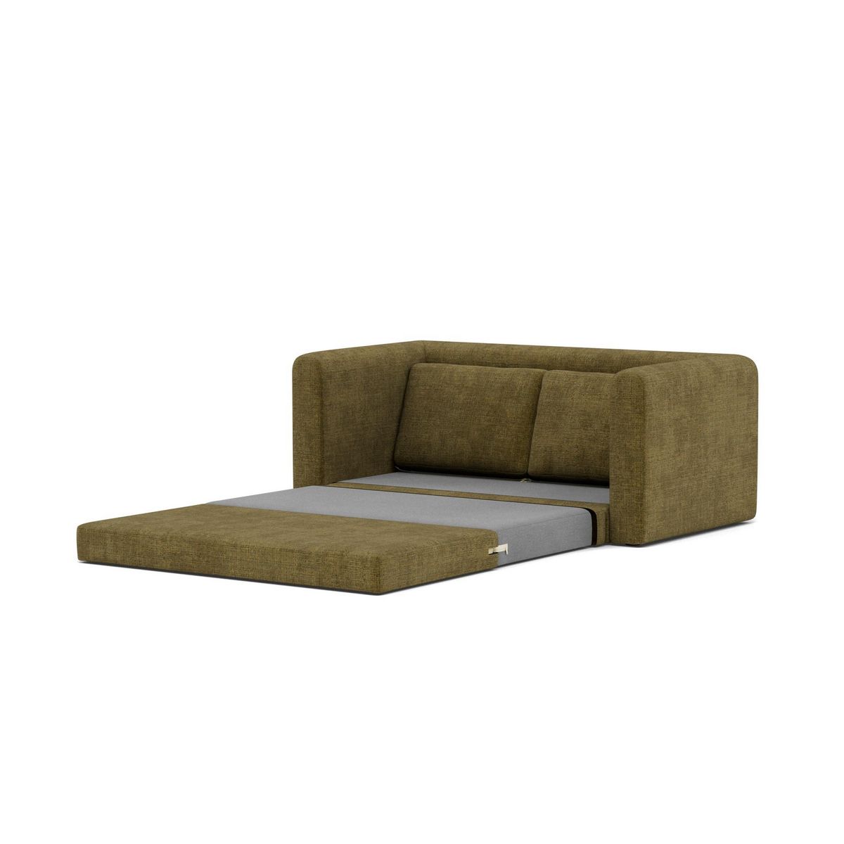 BEST MOBILIER Marilia - canapé 2 places convertible déplimousse en velours texturé