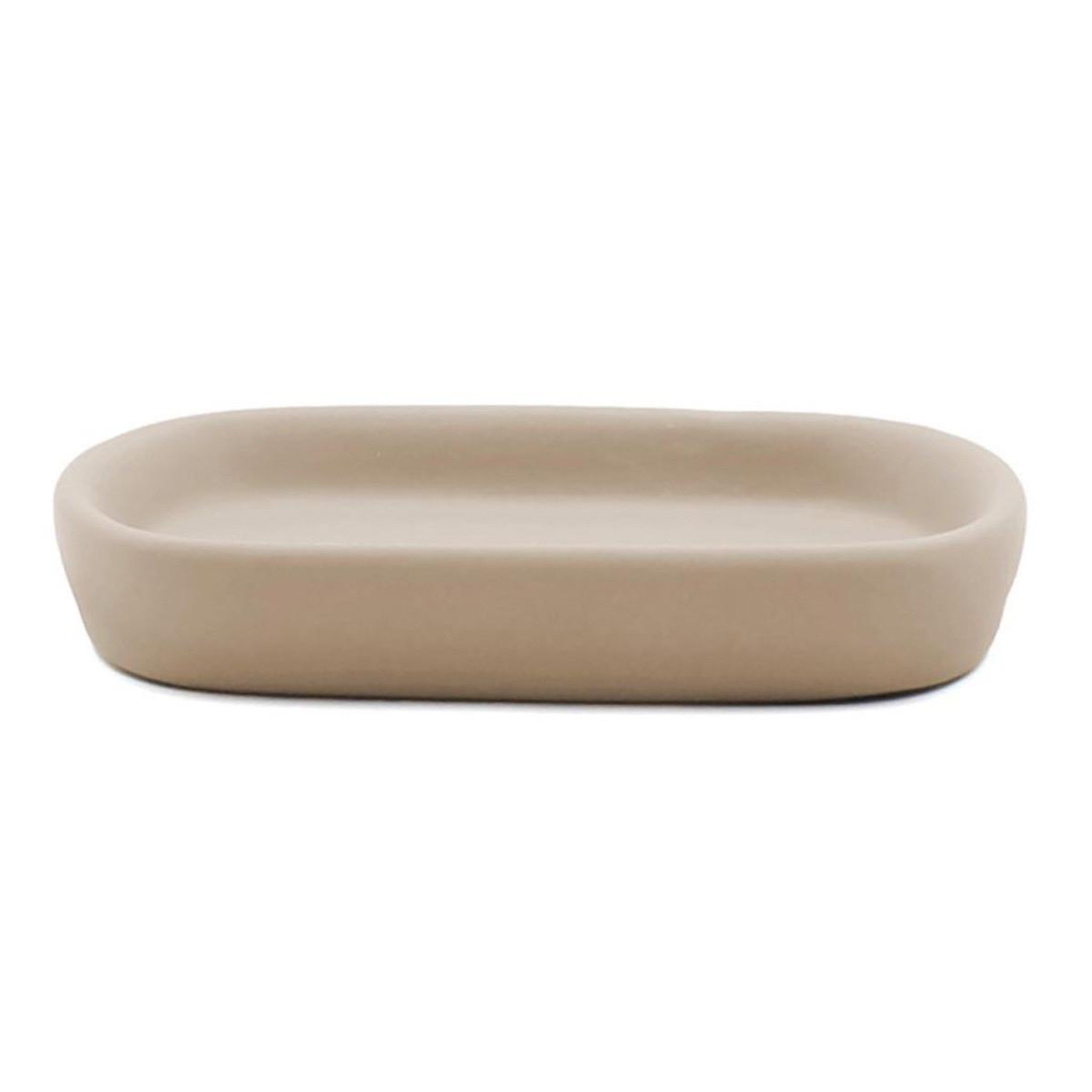 Douceur d'Intérieur Porte-savon en céramique  ceralia  13cm taupe