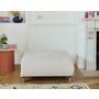 Voir la diapositive 2 : BEST MOBILIER Cristal - pouf modulable - 95 cm - en velours texturé