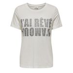 JACQUELINE DE YONG T shirt  Femme JDY Kitty. Coloris disponibles : Blanc