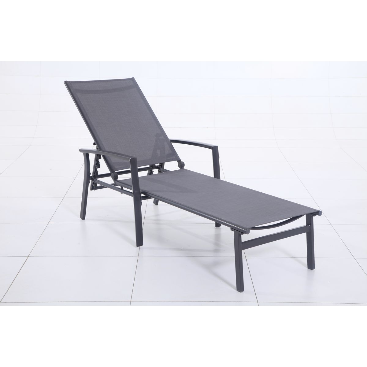 Bain de soleil aluminium anthracite CLARA
