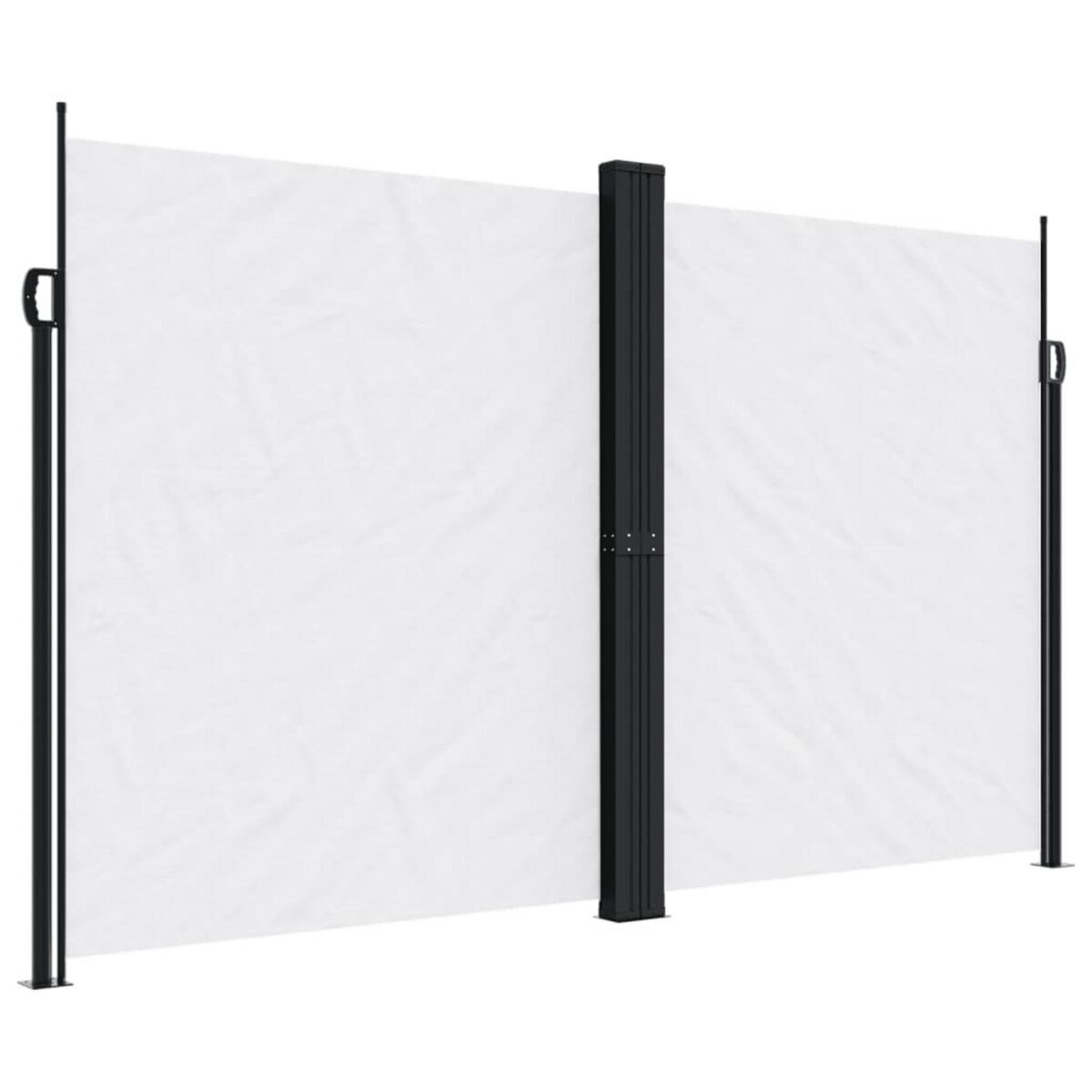VIDAXL Auvent lateral retractable blanc 200x600 cm