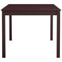 Voir la diapositive 3 : VIDAXL Table a manger Marron fonce 180x90x73 cm Bois de pin