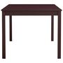 Voir la diapositive 3 : VIDAXL Table a manger Marron fonce 180x90x73 cm Bois de pin