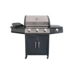 JARDIDECO Barbecue à gaz Soleto 3 brûleurs + 1 brûleur latéral - Jardideco