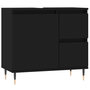 Voir la diapositive 2 : VIDAXL Armoire de salle de bain noir 65x33x60 cm bois d'ingenierie