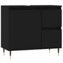 Voir la diapositive 2 : VIDAXL Armoire de salle de bain noir 65x33x60 cm bois d'ingenierie