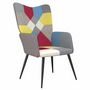 Voir la diapositive 2 : VIDAXL Chaise de relaxation Patchwork Tissu