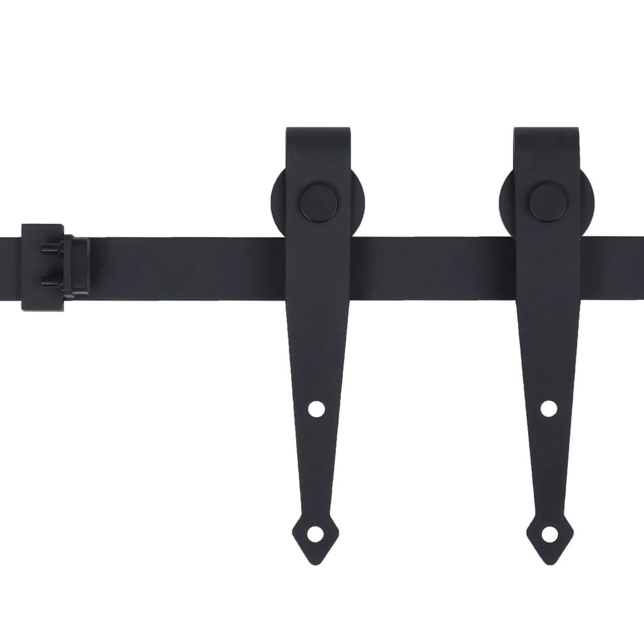 Voir la diapositive 3 : VIDAXL Kit mini de porte d'armoire coulissante Acier au carbone 200 cm