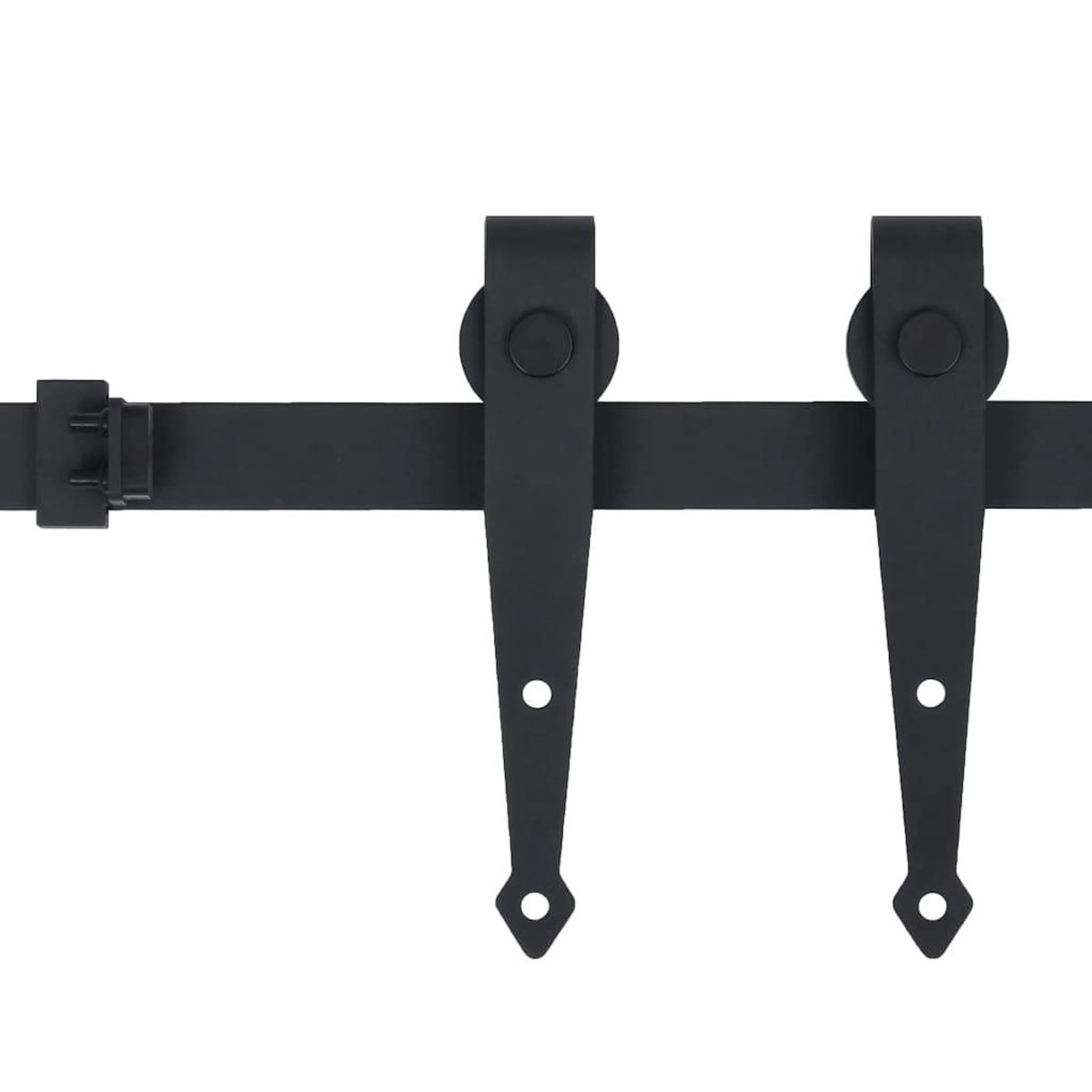 VIDAXL Kit mini de porte d'armoire coulissante Acier au carbone 200 cm