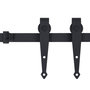 Voir la diapositive 3 : VIDAXL Kit mini de porte d'armoire coulissante Acier au carbone 200 cm