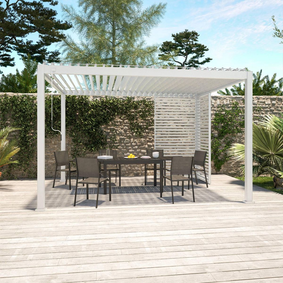 SWEEEK Persienne pour pergola bioclimatique Triomphe, aluminium