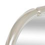 Voir la diapositive 2 : ATMOSPHERA Miroir Mural Ovale  Micaela  55cm Argent