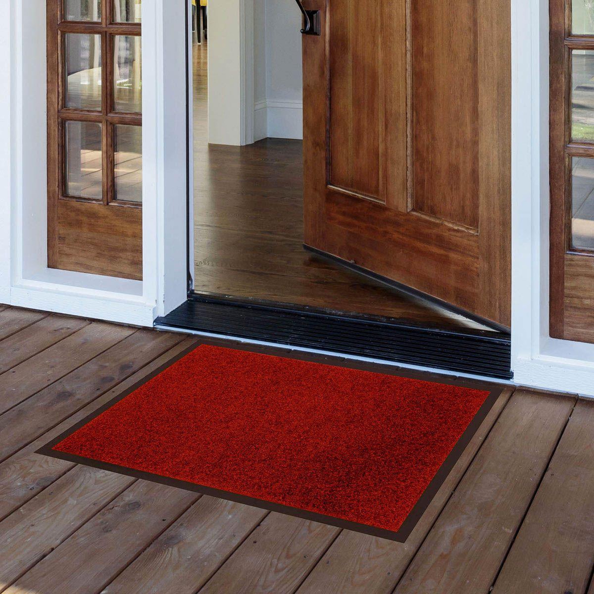 Voir la diapositive 4 : Douceur d'Intérieur Tapis d'entrée antipoussière  telio  50x80cm rouge
