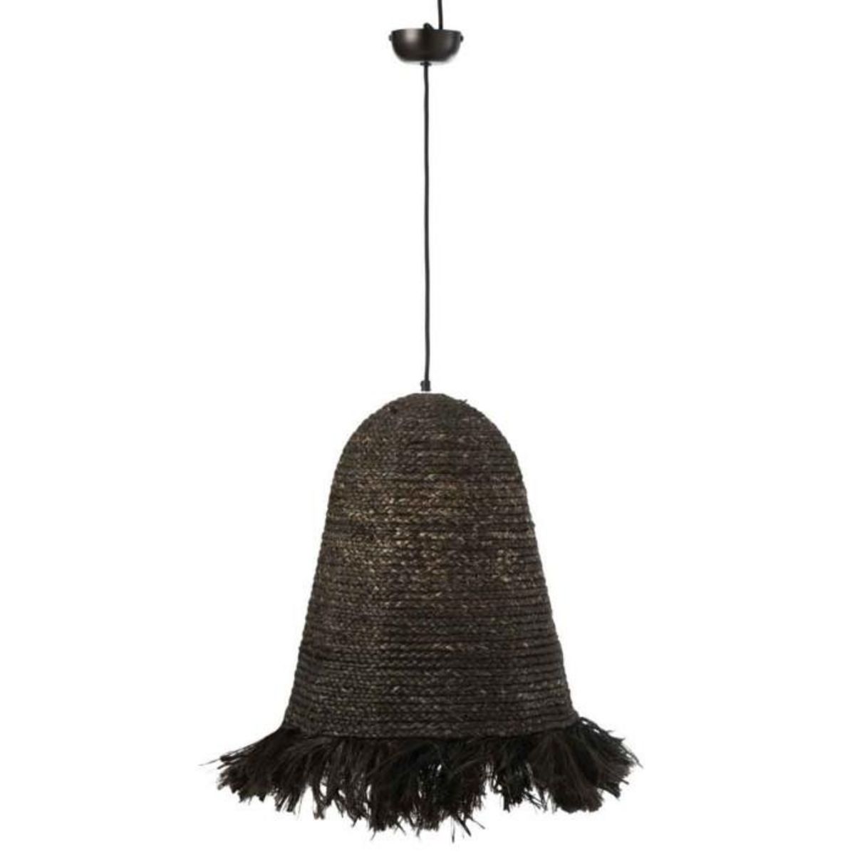 Paris Prix Lampe Suspension Design  Ozie  50cm Noir