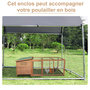Voir la diapositive 6 : PAWHUT Enclos poulailler chenil 5,32 m² - parc grillagé dim. 2,8L x 1,9l x 1,95H m - poulailler chenil entièrement couvert - acier galvanisé