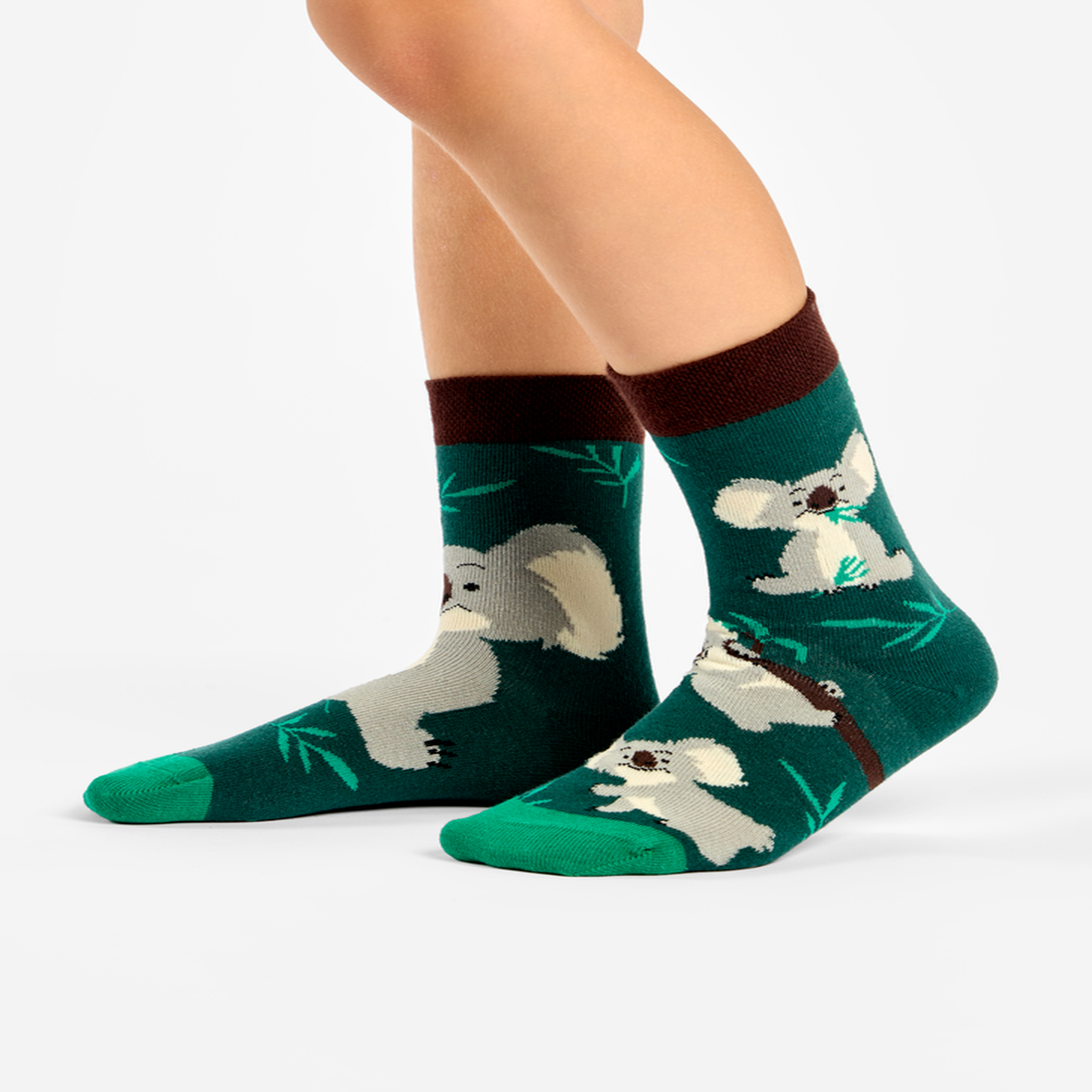 Voir la diapositive 3 : DEDOLES Chaussettes enfants koala & feuilles