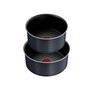 Voir la diapositive 2 : TEFAL Lot de 2 casseroles aluminium 18/20cm + 1 poignée noir - L7239003